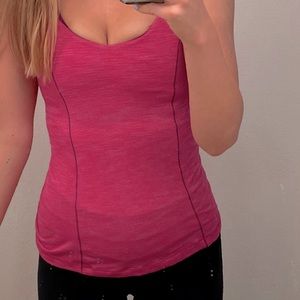 Size 4 Pink Lululemon Athletics Tank Top